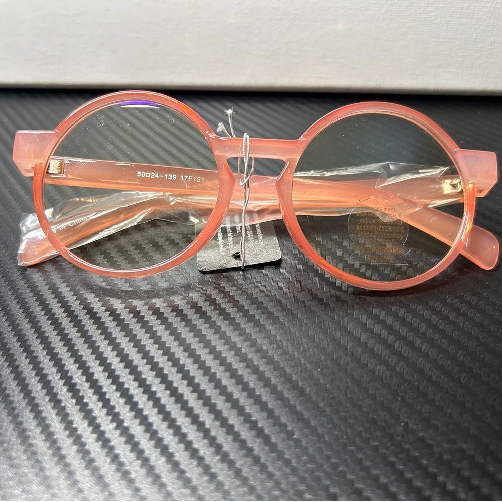 Pink Round Frame Glasses